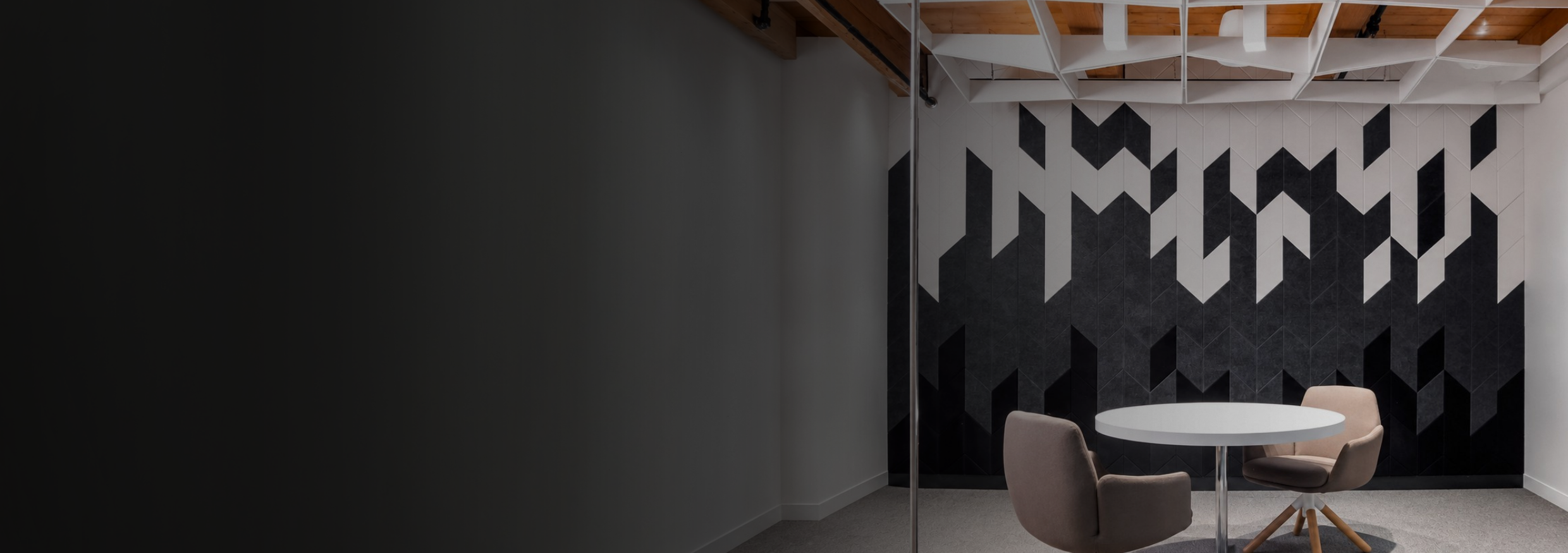 Designer wallpaper accent wall