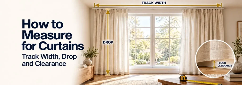 How to Measure for Curtains: Track Width, Drop and Clearance